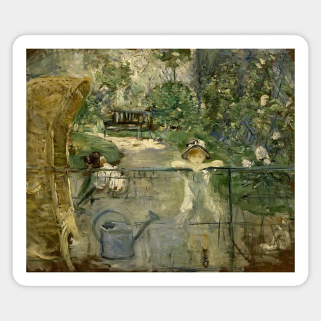 The Basket Chair by Berthe Morisot Sticker by Classic Art Stall